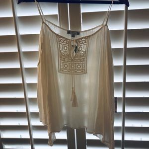 NWT white tassel shirt